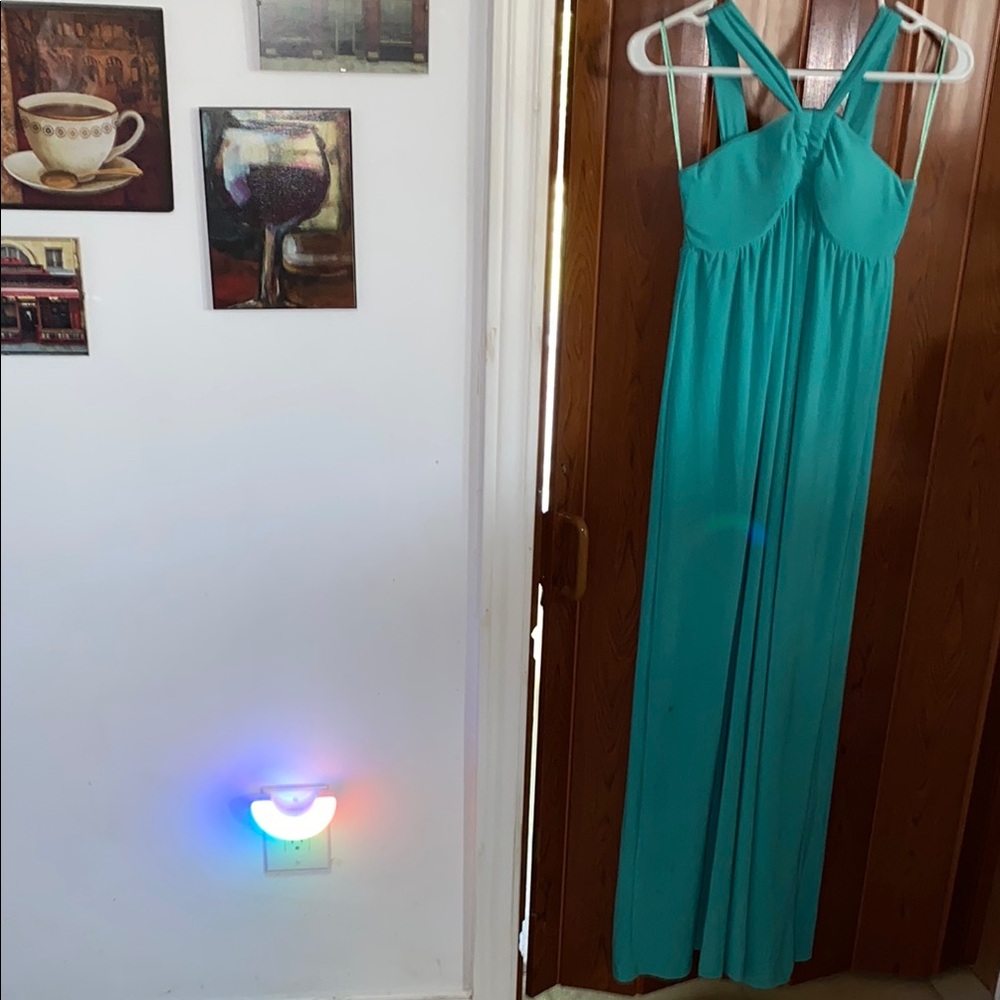 Elegant Teal Maxi Dress